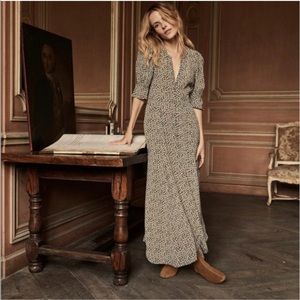 FINAL PRICE Dôen Laurel Dress Olive Cherry Willow
